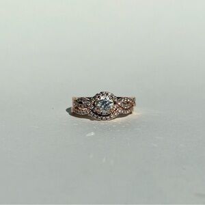 Rose Gold Diamond Wedding Rings
